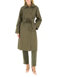 Trench in cotone VERDE MILITARE 46
