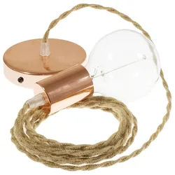 Cables Suspension Luminaire Tn06 1 M Diy Beige / Copper One Size