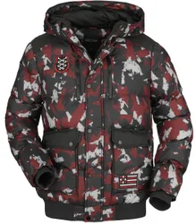 Camouflage/Flecktarn Winterjacke - Camouflage puffer jacket - S bis L - für Männer - Größe L - camouflage - Männer - male