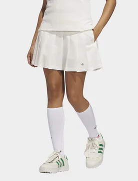 Womens Gonna A Pieghe Originals - Bianco, bianco bianco Donna taglia 46 - Adidas - FashionsVida