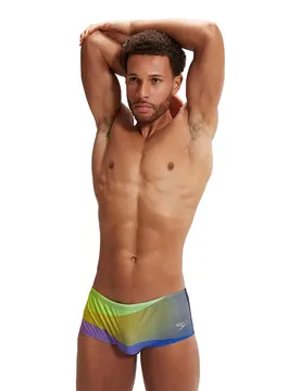 Allover Digital 14 Cm Swimming Brief Black / Sweet Purple UK 30 Men - Speedo - FashionsVida