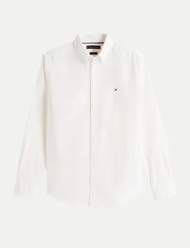 Tommy Hilfiger Hemd Solid Weiß XXL - Tommy hilfiger - FashionsVida