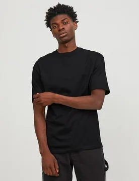 Jack & Jones - Camiseta de mangas cortas y cuello redondo lisa de hombre - jack & jones - FashionsVida