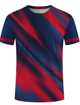 Men's Summer Casual Short Sleeve 3D Printed T Shirts for Sports Fitness Simple Fashion Loose Fit Quick Dry Gym Crew Neck - Aliexpress - FashionsVida