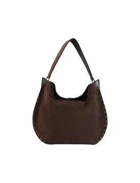 Bolso de piel - Bandolera OSKAN marrón - Isabel marant - FashionsVida