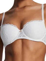 Womens Rosessence Care Half Cup Bra - White Polyamide - Size 30f