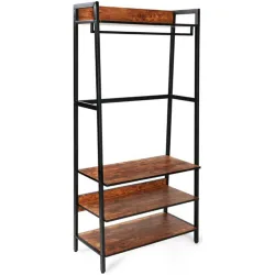Parabán Vestidor con 3 Baldas