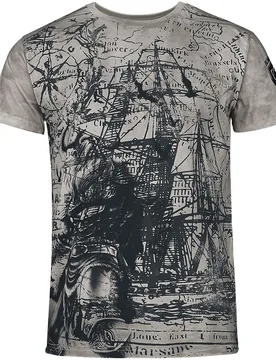 T-Shirt - Rebel Soul - M bis 4XL - für Männer - Größe M - grau - Männer - male - Black Premium by EMP - FashionsVida