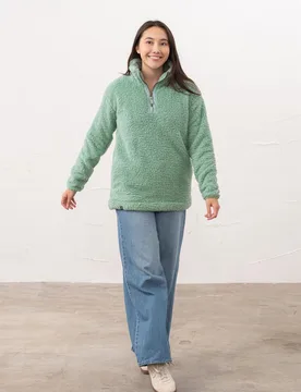 Bay Sherpa Womens Fleece - - Size: 16 - Lighthouse - FashionsVida