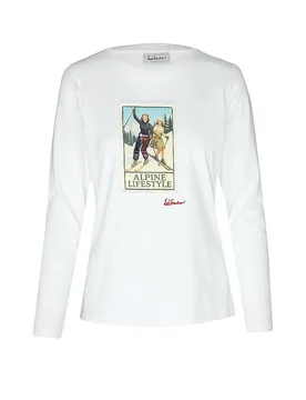 Trachtenshirt LUBRINA weiss L damen - LUIS TRENKER - FashionsVida