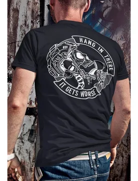 Printed with the hang in there-it tegs worse Tactical Military pattern -100% cotton short sleeve O-neck printed men's T-shirt - Aliexpress - FashionsVida