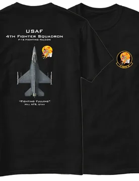 USAF 4th "Fighting Fuujins" Squadron F-16 Fighter T-Shirt Short Sleeve Casual 100% Cotton O-Neck Summer Mens T-shirt Size S-3XL - Aliexpress - FashionsVida