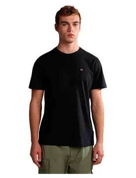 T-shirt à Manches Courtes Salis Summmer Black XL - Napapijri - FashionsVida