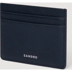 Tarjetero hombre piel graneada plegable