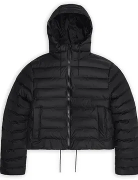 Doudoune déperlante - W Lohja Short Puffer Jacket Black - Taille M - Noir - Rains - FashionsVida
