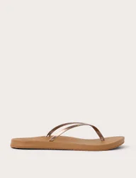 Cushion Slim Flip Flops Brown Mix female