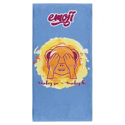 Serviette En Microfibre Emoji Monkey See Multicolour One Size