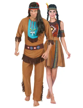 Wildes Indianer Paarkostüm Erwachsene - BCI - FashionsVida