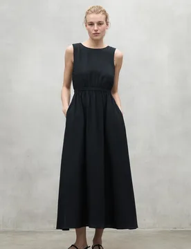 Vestido largo de tirante ancho con bolsillos - Ecoalf - FashionsVida