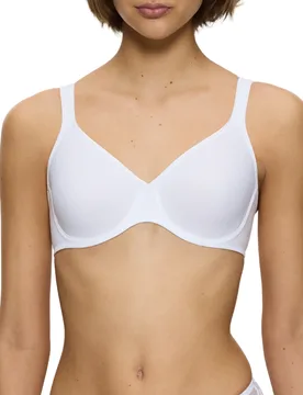 Womens Modern Soft+cotton Moulded Bra - White - Size 48b - Triumph - FashionsVida