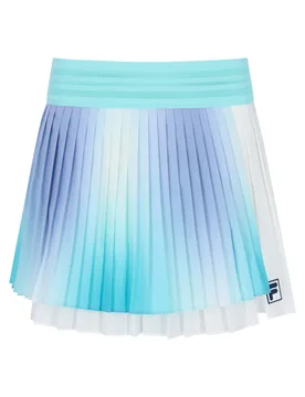 Aqua Women’s Pleated Wrap Tennis Skirt - XS - FILA Tennis - FashionsVida