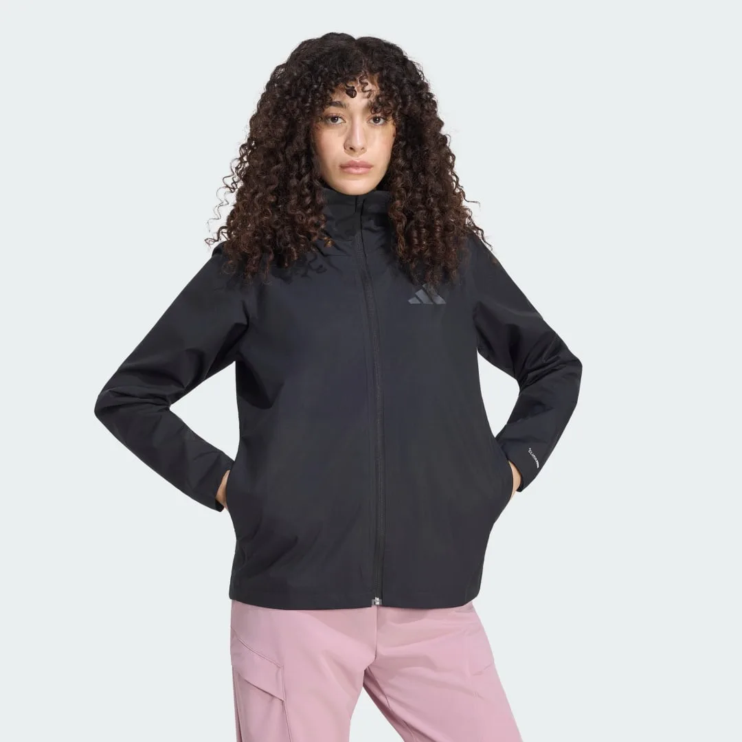 Giacca antipioggia Terrex Multi Essentials 2 Layer CLIMAPROOF XL Black - Adidas - FashionsVida