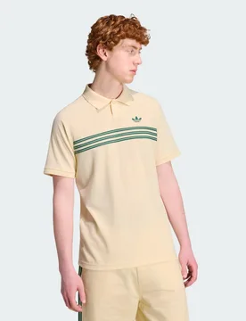 POLO CHEST STRIPES M Warm Vanilla - Adidas - FashionsVida
