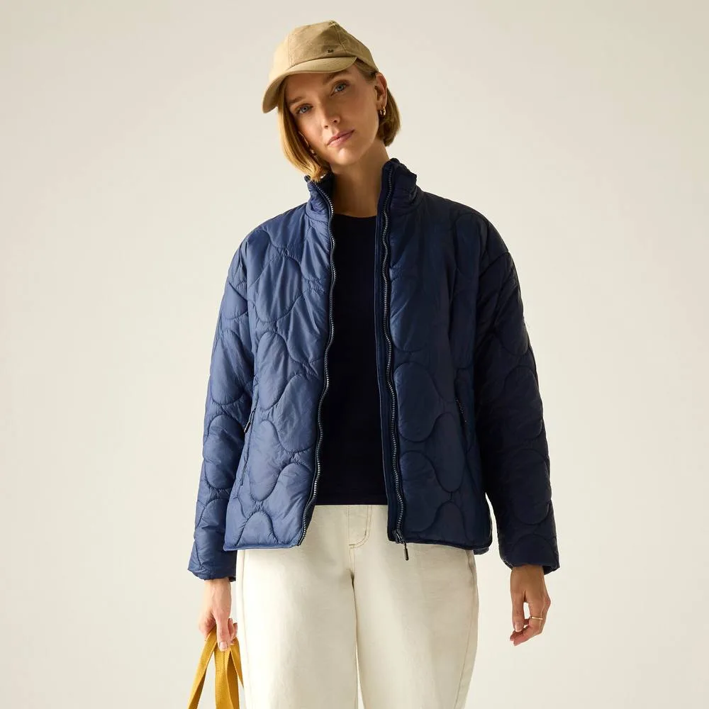 Women's Carlotte Lightweight Quilted Jacket in Mid Navy Size: 10 - Mid Navy - Size: 10 - Regatta - FashionsVida
