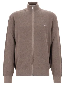 Waffle Knit Zip Cardigan male - M - FashionsVida