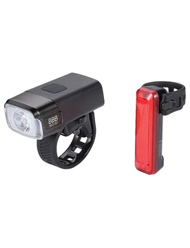Juego de luces para bicicleta con batería NanoStrike 600 Combo BLS-165 incl. Rear Signal II negro - BBB - FashionsVida