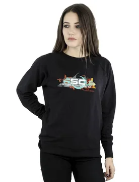 Women's Lightyear Star Command Graphic Title Sweatshirt in Black Size: Medium - Black - Size: M - Disney - FashionsVida