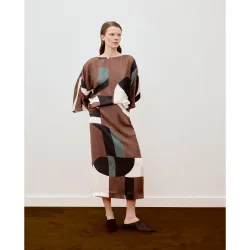 Falda estampado geométrico