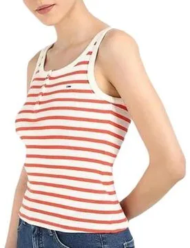 Tank Top Slim Button Tank Eu S;Eu Xs Female - Tommy hilfiger - FashionsVida