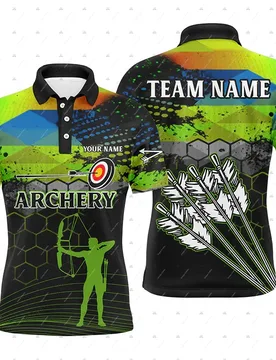 Custom Name Mesh Breathable Archery Graffiti Archer Shooter Vintage 3DPrint Harajuku Summer Short Sleeves Polo Jersey Shirts A5 - Aliexpress - FashionsVida