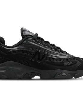Men's Sneakers - Black - Size 10.5 - Leather - Black - Size: 10.5 - New Balance - FashionsVida