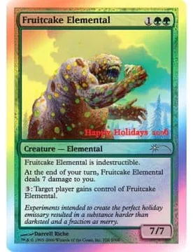Fruitcake Elemental (2006 Happy Holidays foil) Promotional Cards - Magic: The Gathering - FashionsVida