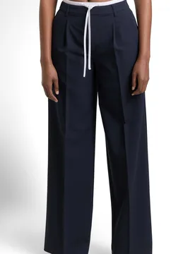 Pantalón de mujer ancho de cintura alta - Tom Tailor - FashionsVida