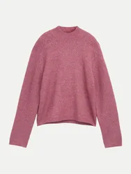 Pullover mit Stehkragen Rosa M