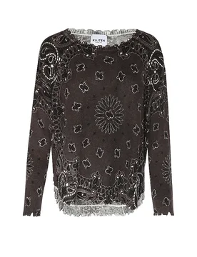 Maglione in cashmere marrone L - Kujten - FashionsVida