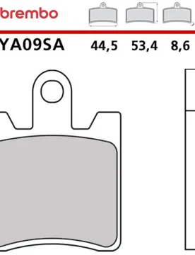 Pastiglie Freno Moto Sinterizzate Anteriori SA 07YA09 taglia un - Brembo - FashionsVida