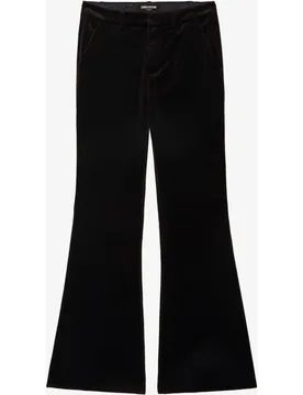 Zadig & Voltaire - Pantalones de campana de mujer cintura baja de terciopelo - Zadig & Voltaire - FashionsVida