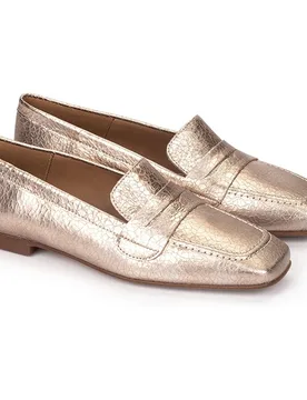 Mocasines de mujer metalizados - Pedro Miralles - FashionsVida