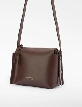 Mini bandolera de mujer en piel lisa - Adolfo Dominguez - FashionsVida