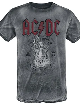 T-Shirt - Let there be Rock - S bis 4XL - für Männer - Größe XL - grau - EMP exklusives Merchandise! - Männer - male - AC/DC - FashionsVida