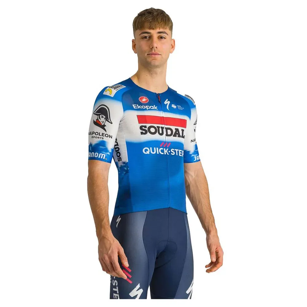 Maglia A Maniche Corte Aero Race 7.0 Soudal Quick-step 202 Multicolor - Castelli - FashionsVida