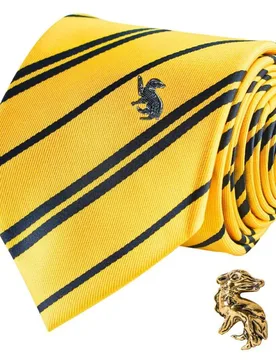 Cravate De Luxe Poufsouffle Yellow One Size unisex - Cinereplicas - FashionsVida