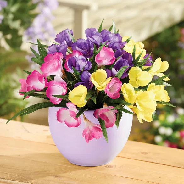 Kunstblume Krokusse 3er-Set - Gainsborough - FashionsVida