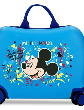 Maleta infantil 2 ruedas multidireccionales de cabina mickey colour mayhem rígida con capacidad de 34l - Disney - FashionsVida