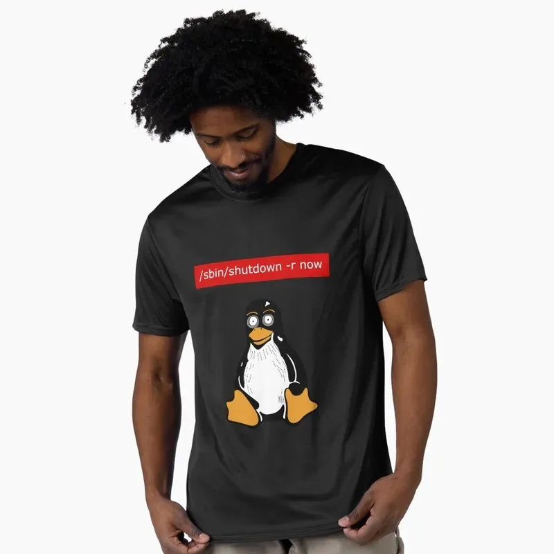 Funny Linux users! Reboot command Graphic T‑Shirt for Programmer Software Engineers Geek IT Developer Fan Gift Tees S-6XL - Aliexpress - FashionsVida