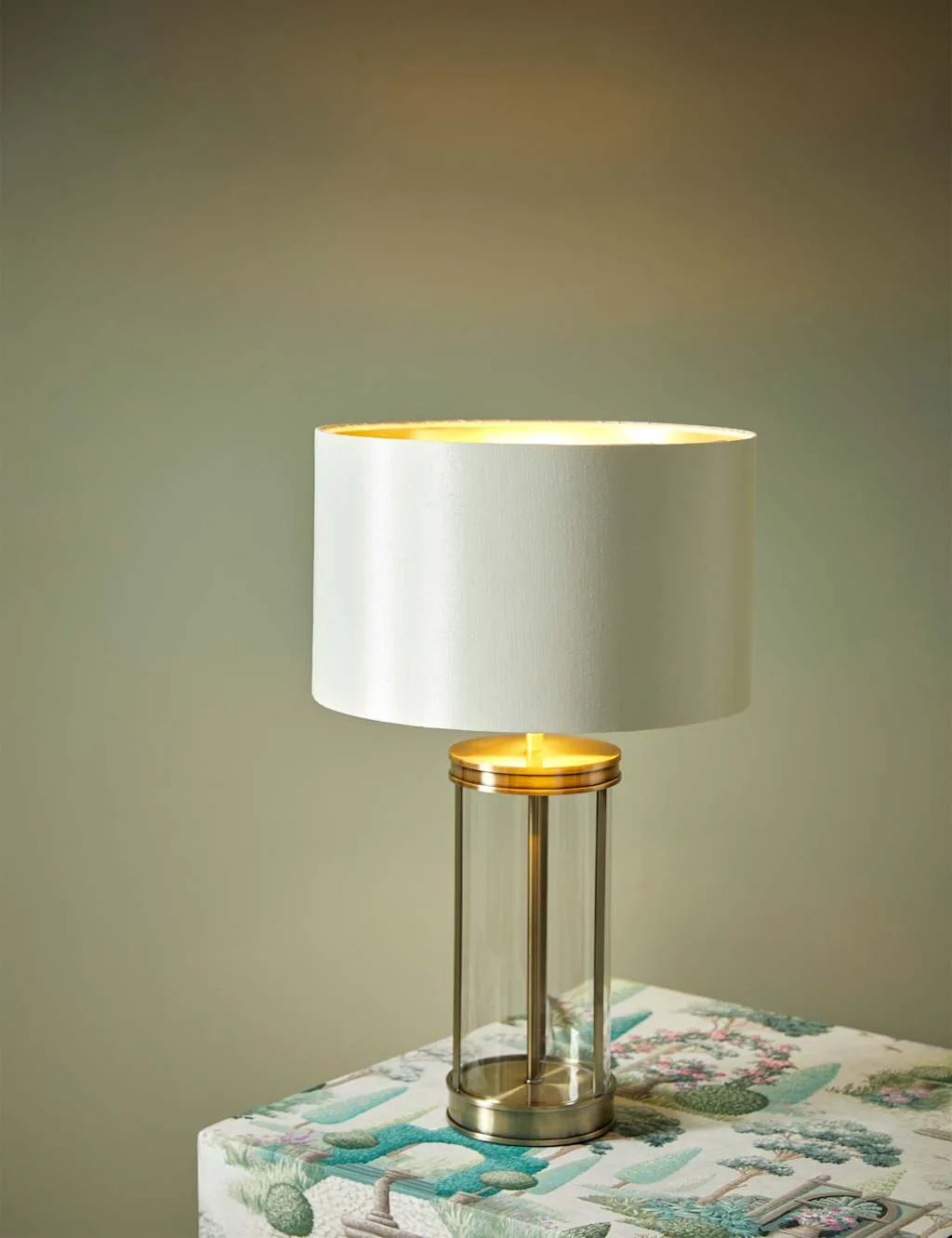 Harrington Small Table Lamp Antique Brass - Laura Ashley - FashionsVida